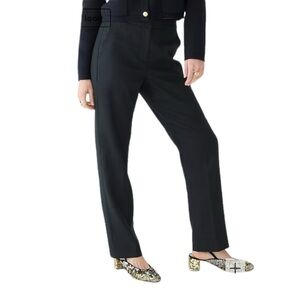J. Crew - Kate Straight Leg Pant in Stretch Linen Blend Pant Trouser Sz 10